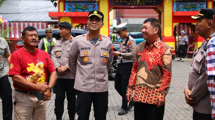 Polresta Malang Kota Pertebal Pengamanan Imlek Personel Disiagakan di Klenteng hingga Pusat Perbelanjaan